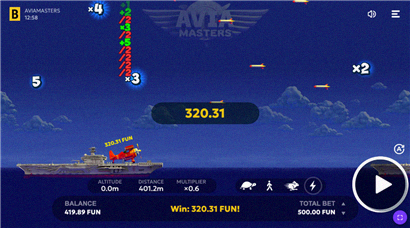 Seconda schermata di grande vincita Aviamasters